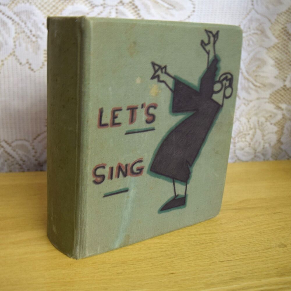 1940s-50s VTG Sheet Music Binder Choir Ephemera Song Book Teacher Collection